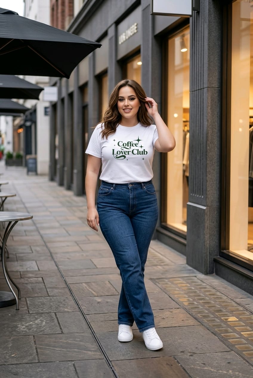Coffee Lover Club Printed T-shirt