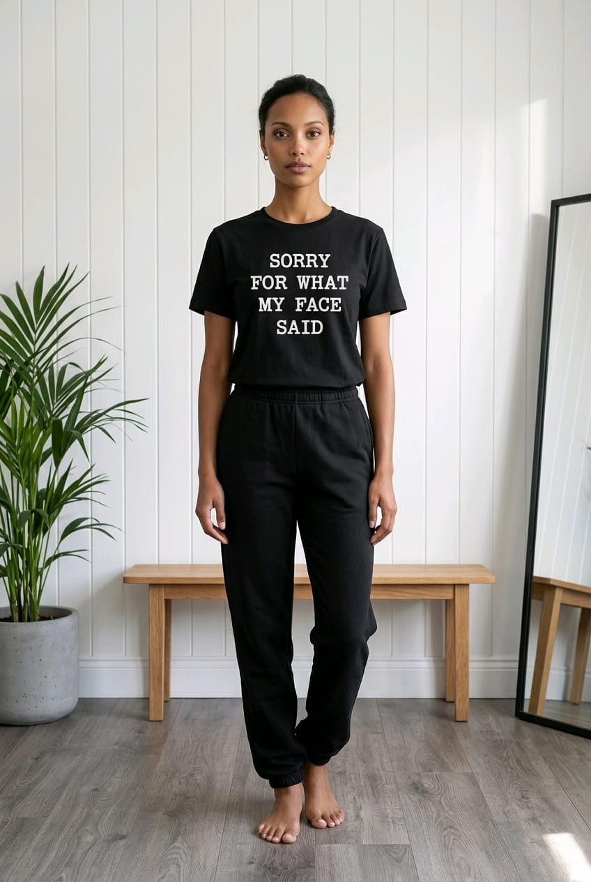 Sorry for What My Face Said Printed Unisex Tshirt