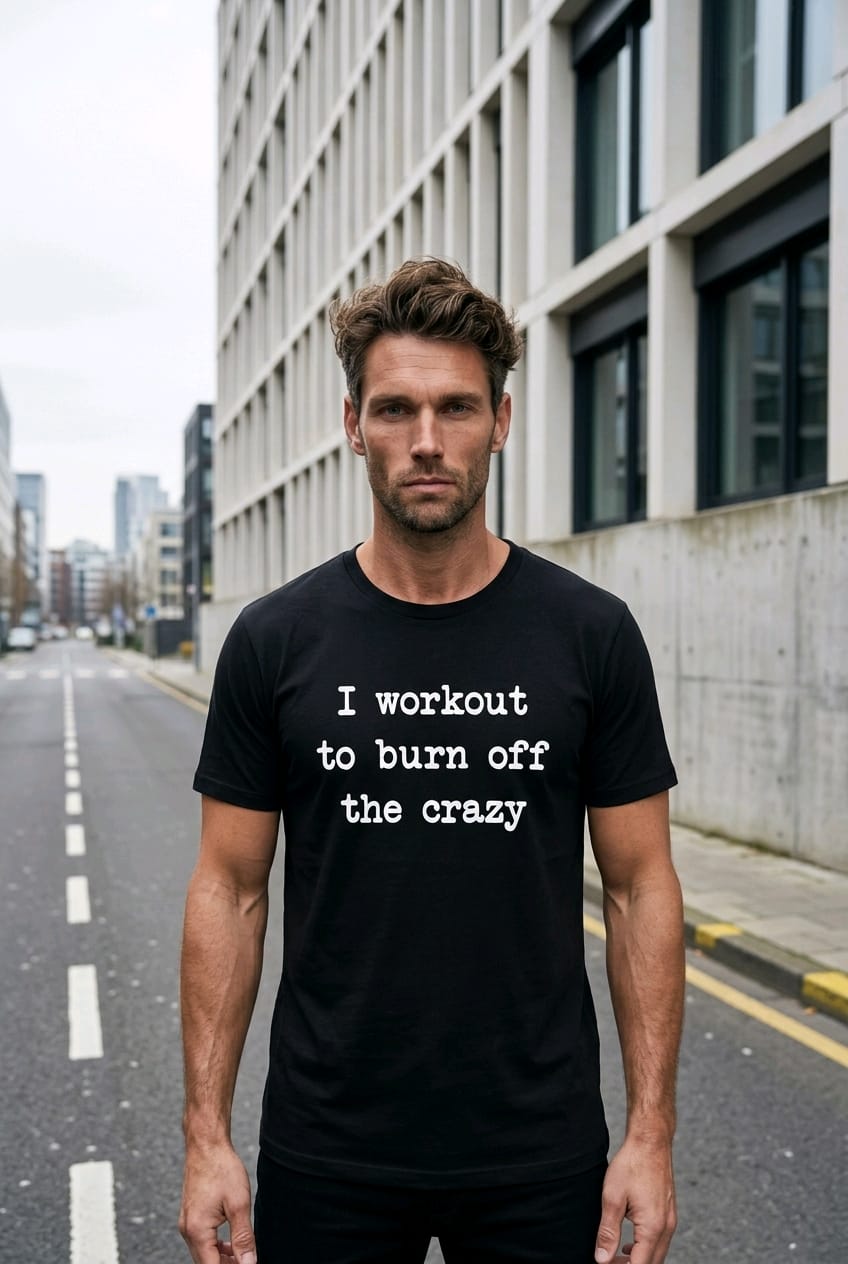 I Worked Out to Burn Off the Crazy Printed Unisex T-shirt