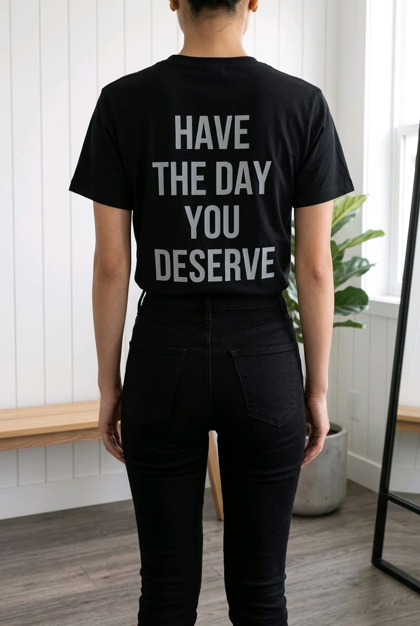 Have The Day You Deserve Printed Unisex T-shirt