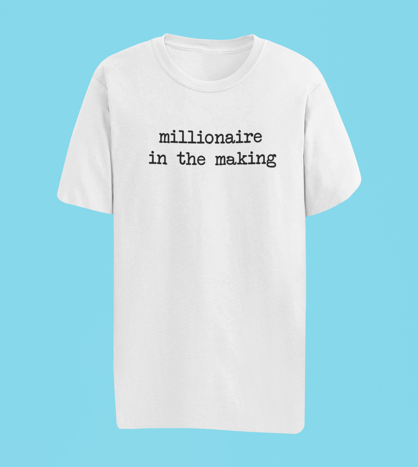 Millionaire in the Making Tee- Off-White