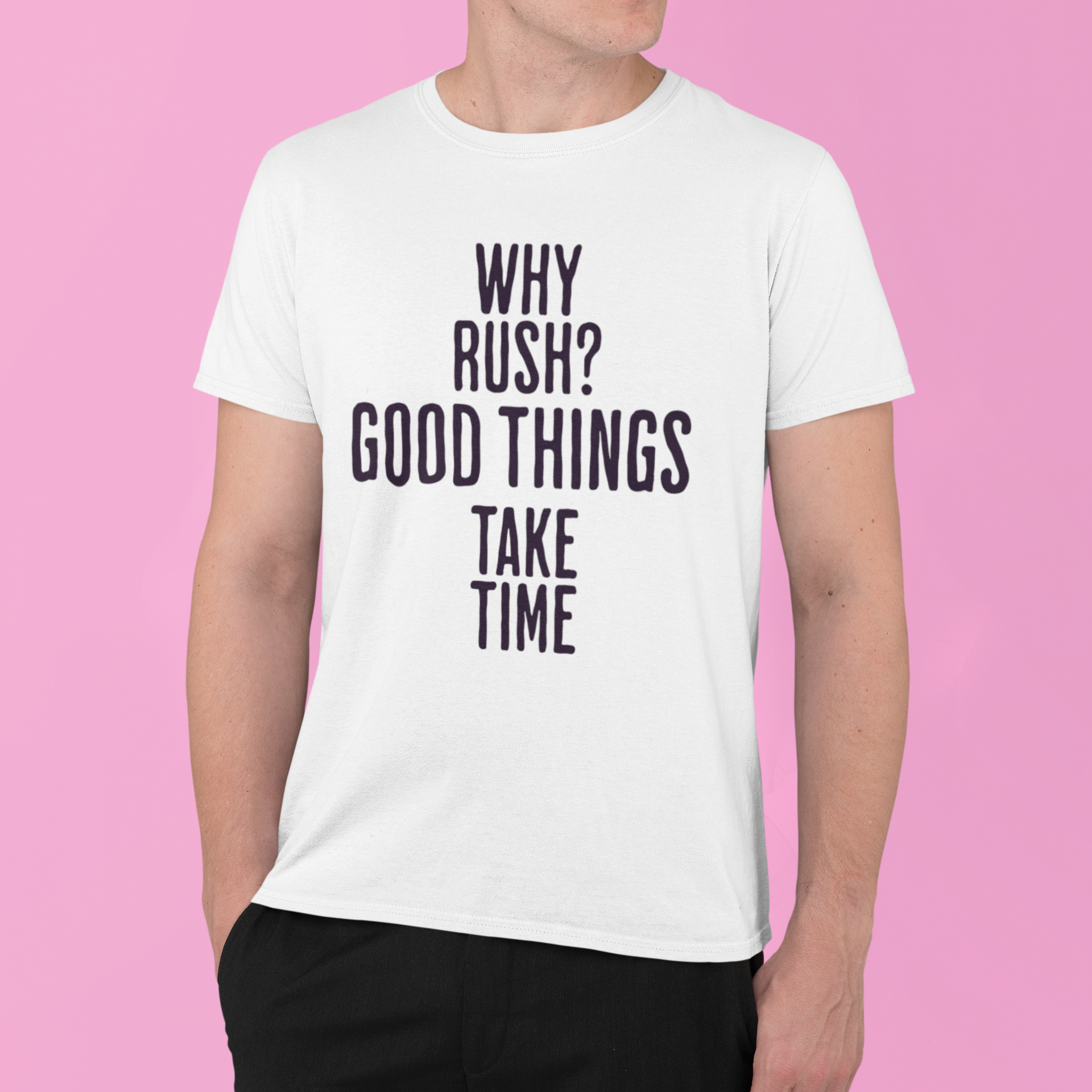 Good Things Take Time Tee - White