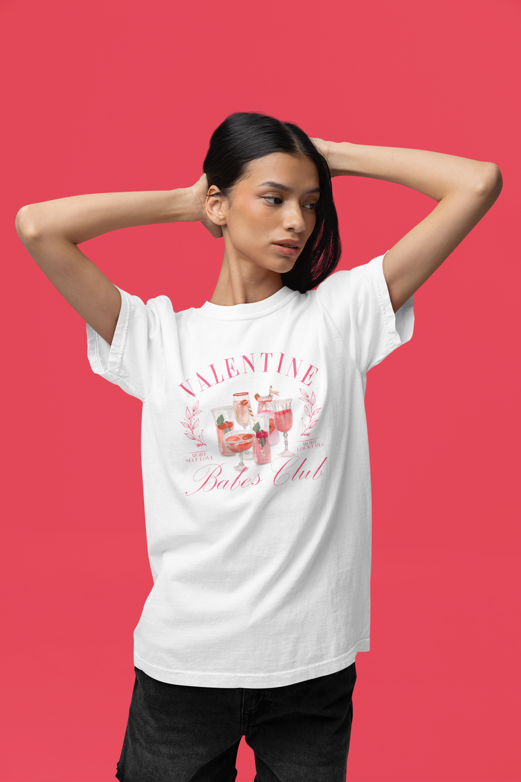 Valentine Babes Club Tee - White