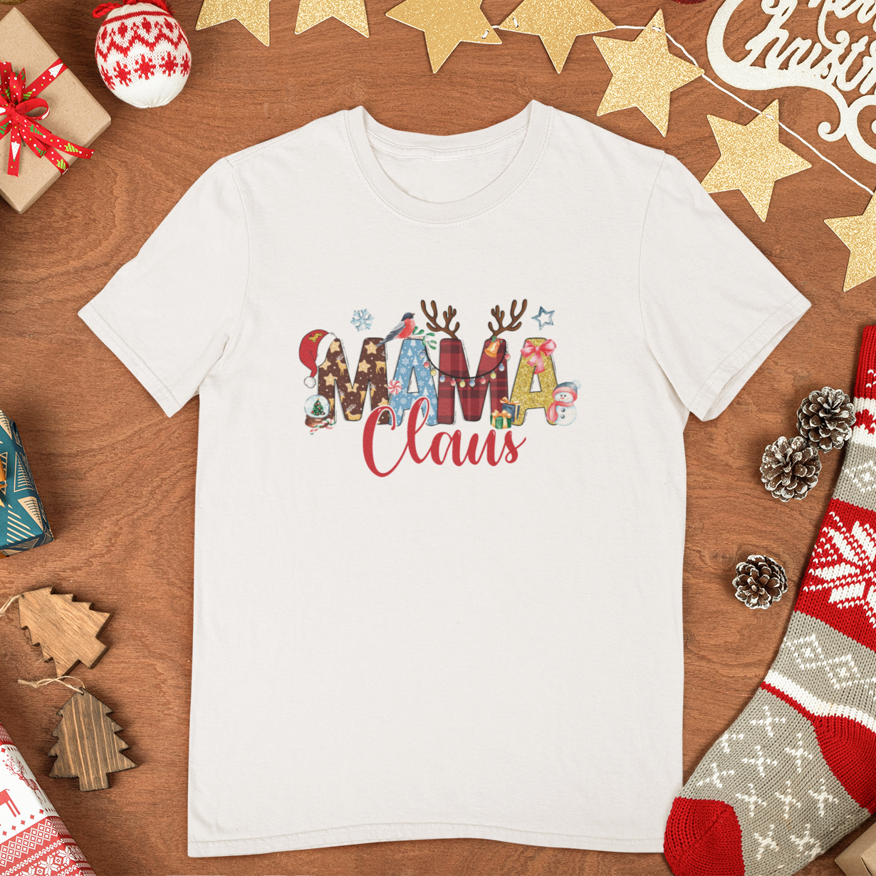 Family Matching Christmas Tees - Claus