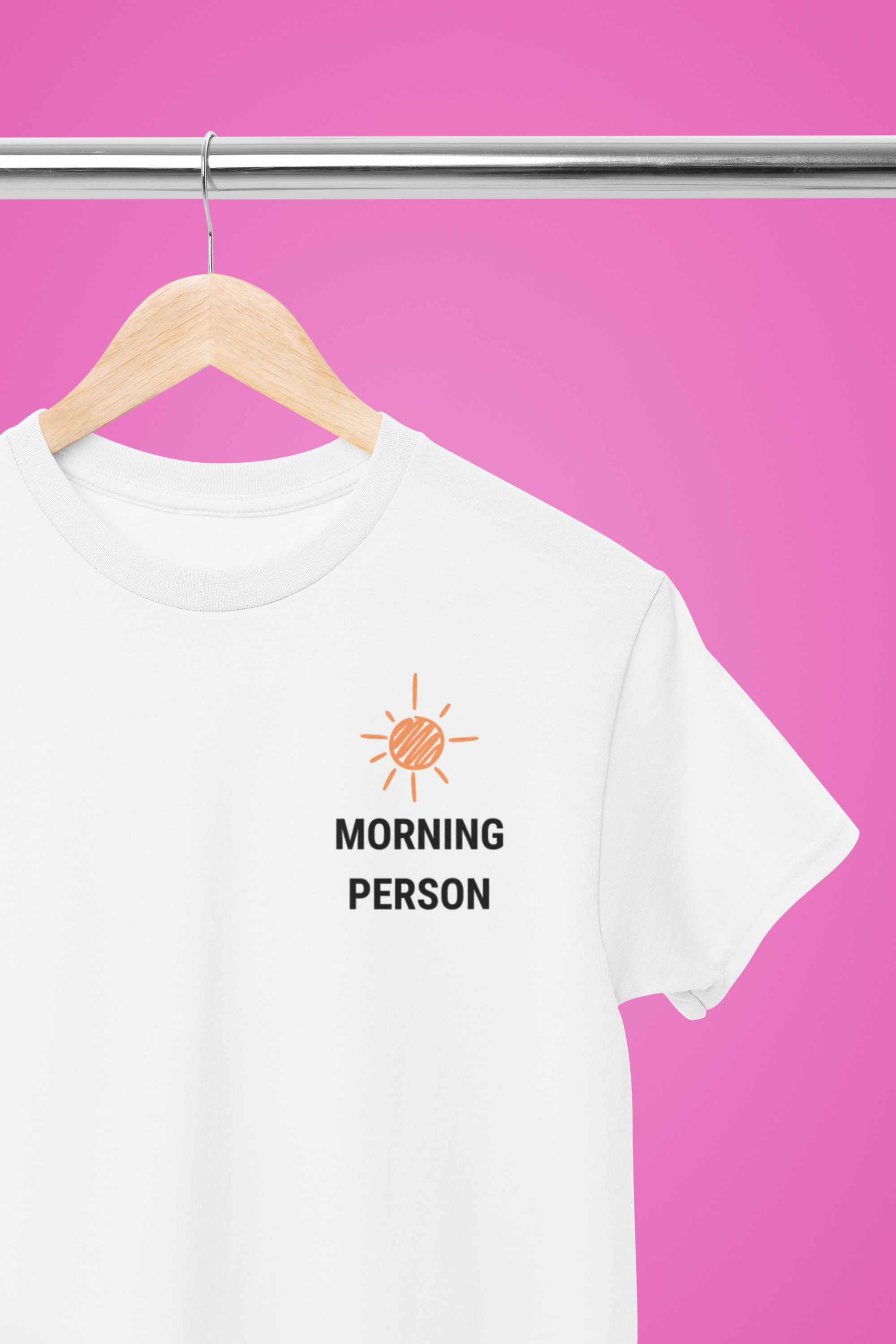 Morning Person Minimal Statement Tee