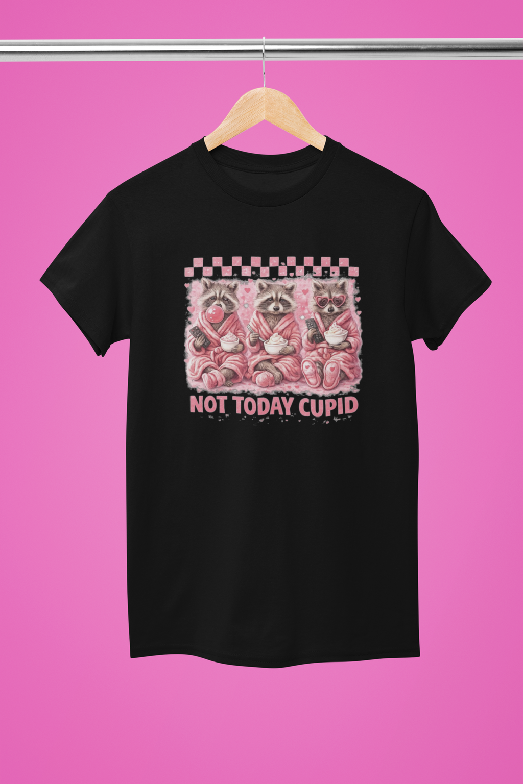 Not Today, Cupid Tee - Black