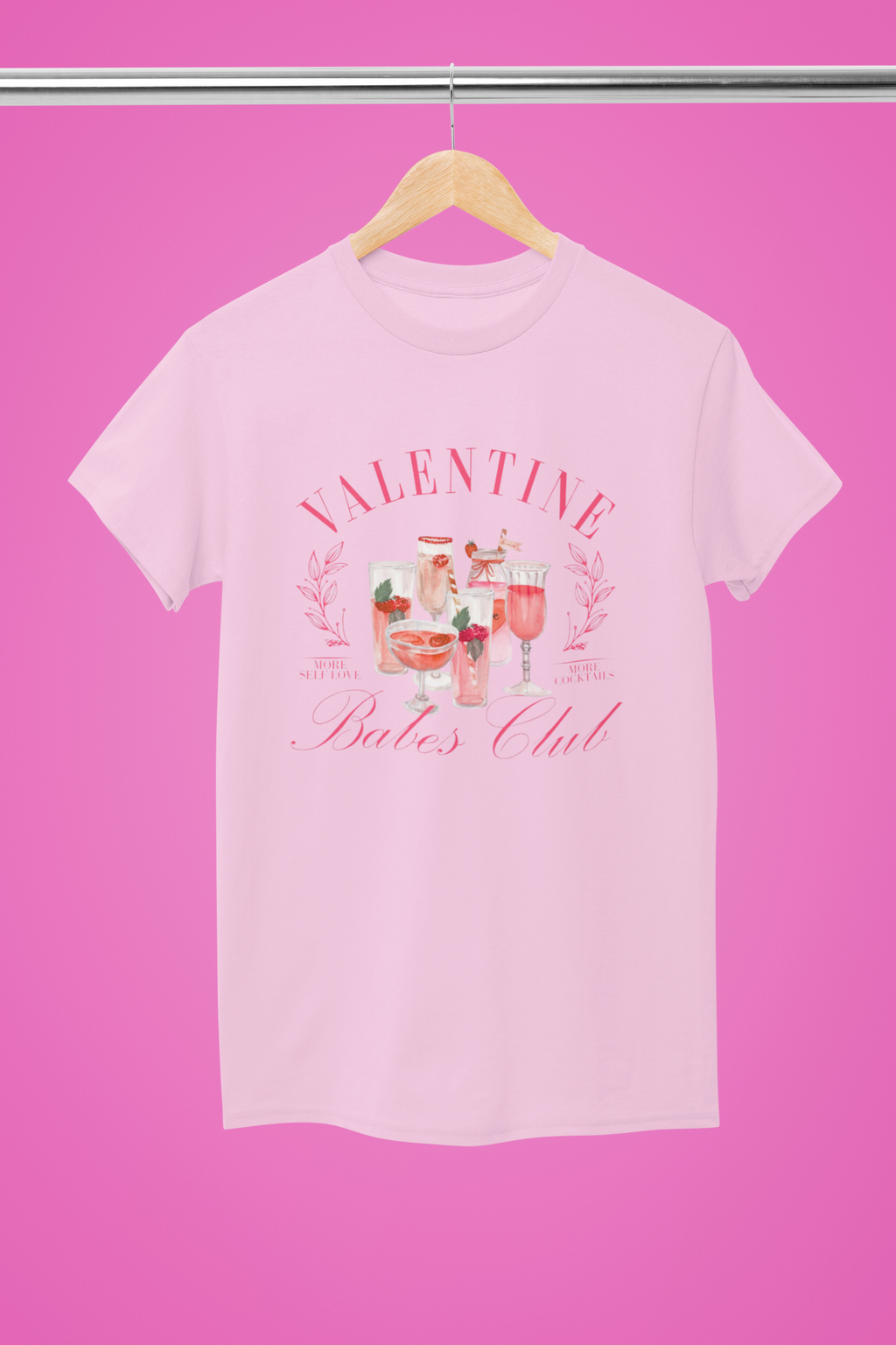 Valentine Babes Club Tee - Pink