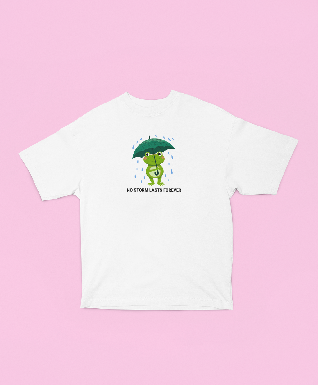 No Storm Lasts Forever Oversized Tee - Off White