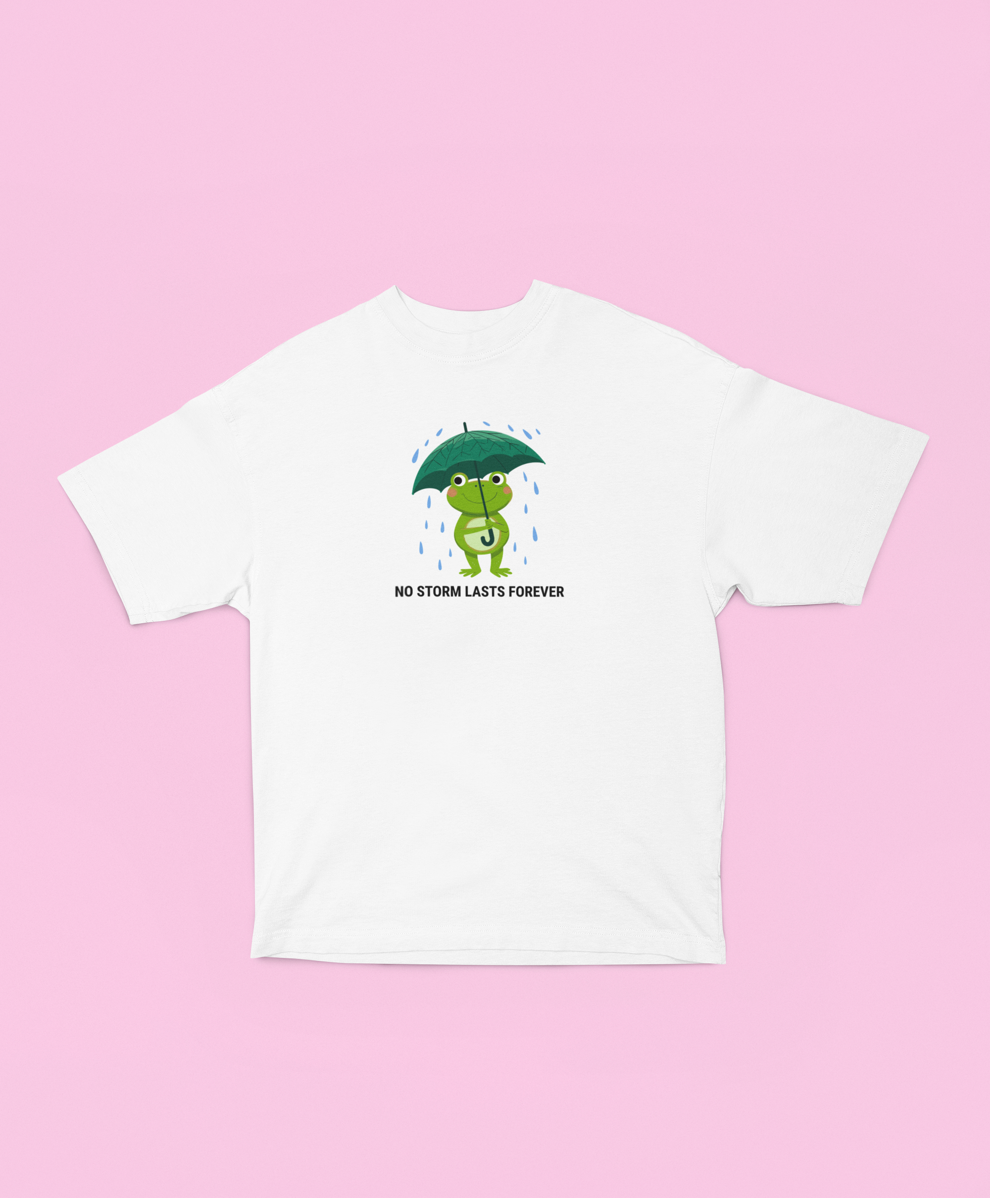 No Storm Lasts Forever Oversized Tee - Off White