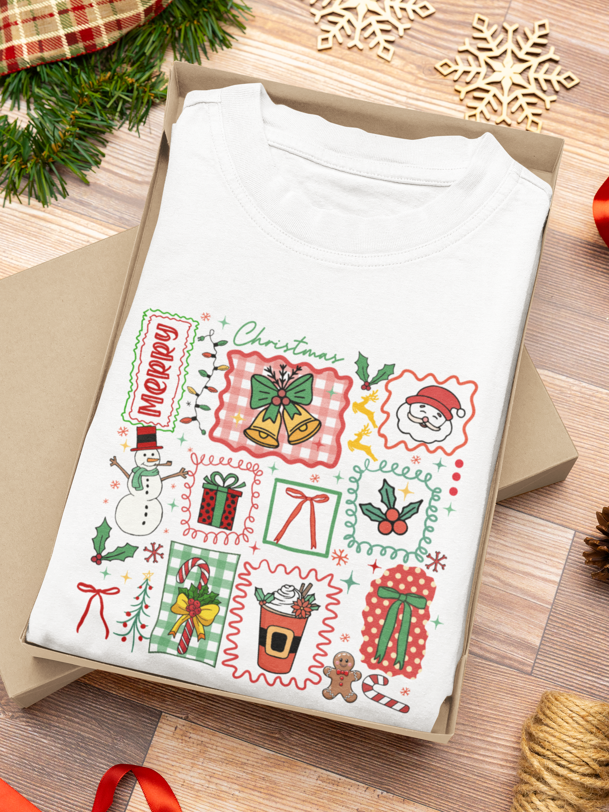 Christmas Tee - Doodles