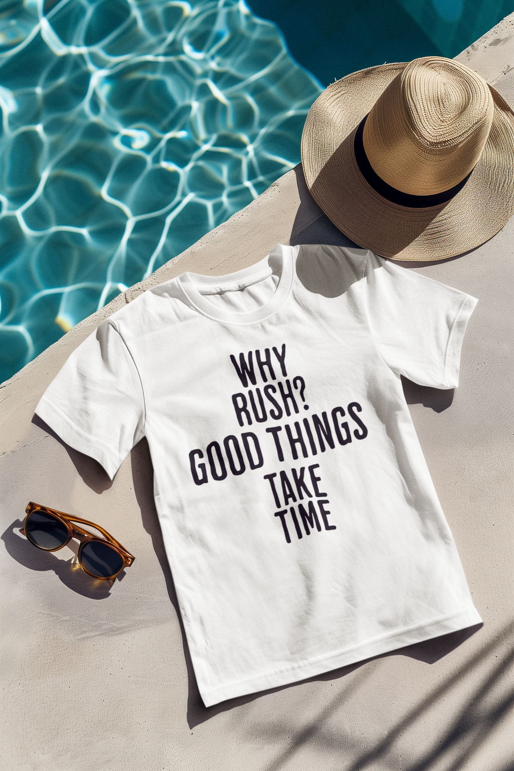 Good Things Take Time Tee - White